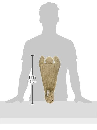 Best Pet Supplies 2-in-1 Stuffless Squeaky Dog Toys with Soft, Durable Fabric for Small, Medium, and Large Pets, No Stuffing for Indoor Play, Holds a Plastic Bottle - Hare, Large