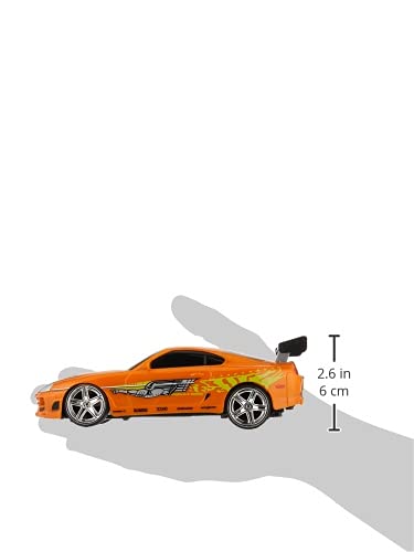 Fast and Furious 1:24 Brian's Toyota Supra RC Radio Control Car, Toys for Kids and Adults