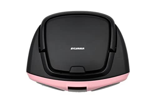 PROSCAN SRCD243 Portable CD Player with AM/FM Radio, Boombox (Pink)