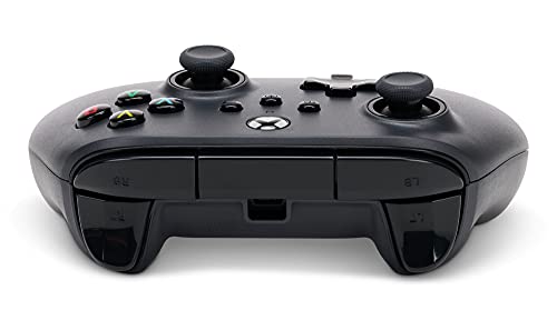 PowerA Wired Controller for Xbox Series X|S - Black, gamepad, video game controller, gaming controller, works with Xbox One and Windows 10/11