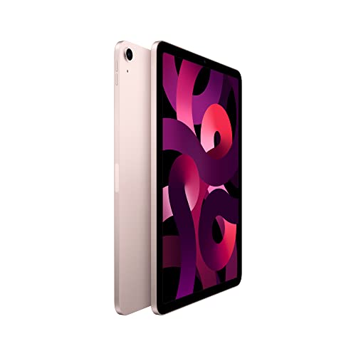 Apple iPad Air (5th Generation): with M1 chip, 10.9-inch Liquid Retina Display, 64GB, Wi-Fi 6, 12MP front/12MP Back Camera, Touch ID, All-Day Battery Life – Pink
