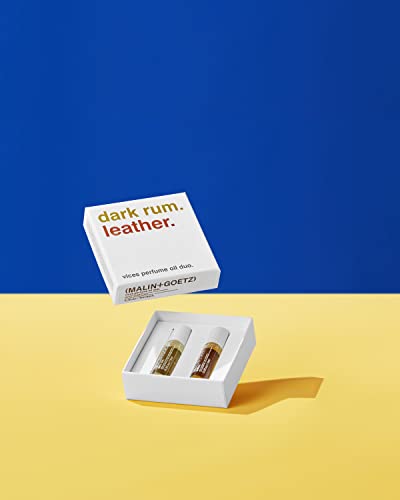 Malin + Goetz Dark Rum Perfume Oil, for Men and Women, Dark and Spicy, Modern Scents, Vegan and Cruelty-Free, 0.3 Fl oz