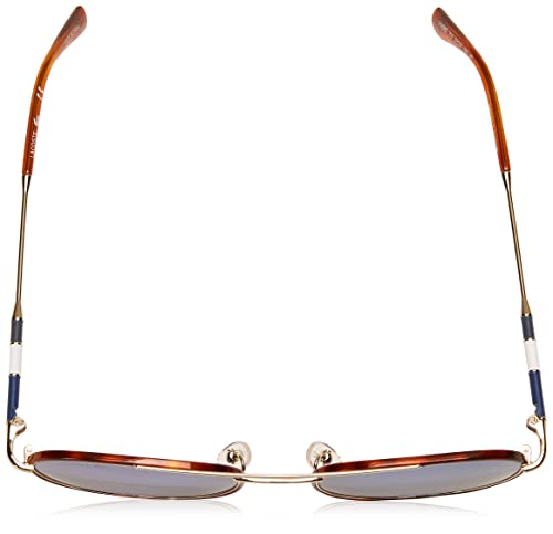 Lacoste Men's L102SND Oval Sunglasses, Gold, 51 mm