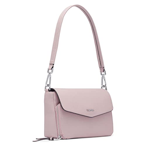 Calvin Klein Ava Novelty Demi Shoulder Bag, Rosewood Textured