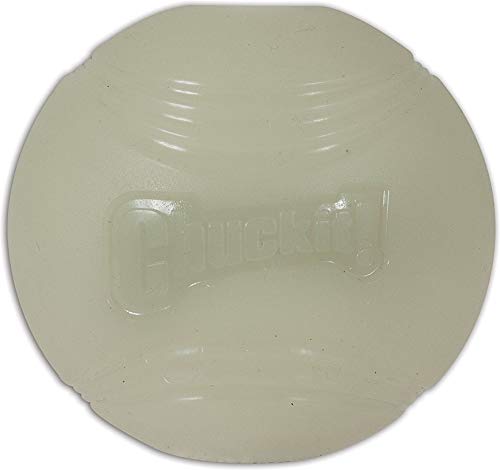 Chuckit! Max Glow Ball Dog Toy, Extra Large (3.5 Inch Diameter) for dogs 100+ lbs, Pack of 17