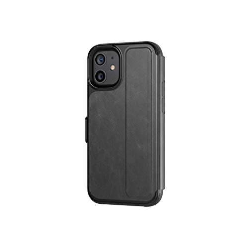 tech21 Evo Wallet Phone Case for Apple iPhone 12 Mini 5G with 12 ft. Drop Protection, Black