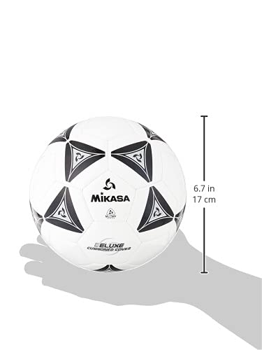 Mikasa Serious Soccer Ball (Black/White, Size 4)