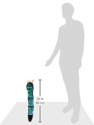 Outward Hound Invincibles Blue Snake Plush Dog Toy, Large