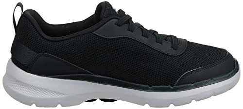 Skechers Men's Gowalk 6-Athletic Workout Walking Shoes with Air Cooled Foam Sneakers, Black/White 2, 10.5