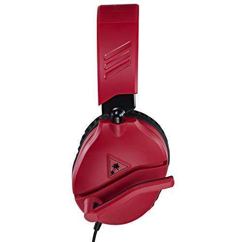 Turtle Beach Recon 70 PlayStation Gaming Headset for PS5, PS4, Xbox Series X, Xbox Series S, Xbox One, Nintendo Switch, Mobile, and PC with 3.5mm - Flip-to-Mute Mic, 40mm Speakers, 3D Audio – Red