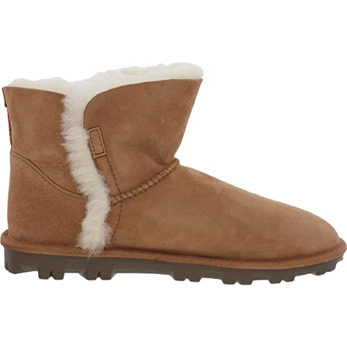 Kirkland Signature Womens Shearling Short Shearling Boots Tan 10 Medium (B,M)