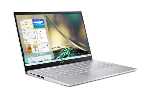 Acer Swift 3 Intel Evo Thin and Light Laptop | 14' QHD 100% sRGB | Intel Core i7-1260P | Intel Iris Xe Graphics | 16GB LPDDR4X | 512GB SSD | Killer Wi-Fi 6E AX1675 | Windows 11 Home | SF314-512-78JG