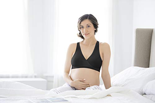 Medela womens Seamless nursing bras, Black, Small Pack of 1 US