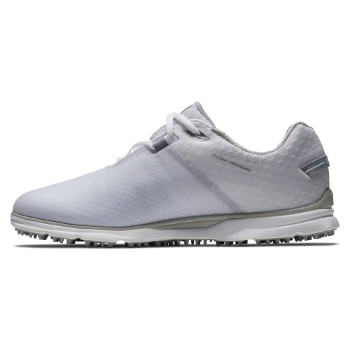FootJoy Women's Pro|SL Sport Golf Shoe, White/Light Grey, 6