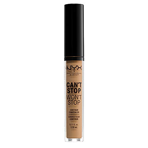 NYX PROFESSIONAL MAKEUP Can't Stop Won't Stop Contour Concealer, 24h Full Coverage Matte Finish - Golden