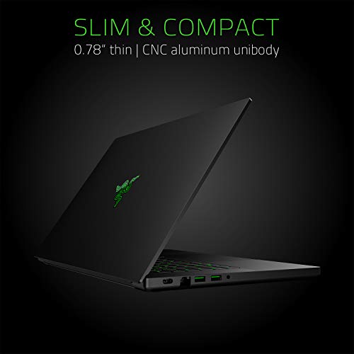 Razer Blade 15 Gaming Laptop 2019: Intel Core i7-9750H 6 Core, NVIDIA GeForce RTX 2060, 15.6' FHD 1080p 144Hz, 16GB RAM, 512GB SSD, CNC Aluminum, Chroma RGB Lighting, Thunderbolt 3