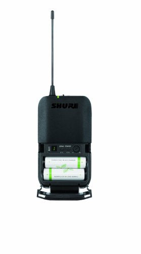 Shure BLX1 Wireless Bodypack Transmitter with On/Off Switch, Adjustable Gain Control and TQG Connector, for use with BLX Wireless Systems (Receiver Sold Separately) - H10 Band