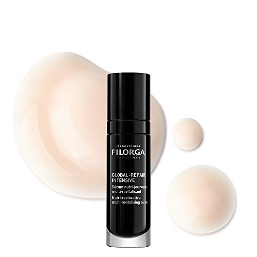 Filorga Global-Repair Intensive Anti Aging Face Serum, Skincare Treatment With Ceramides, Omegas, and Vitamins For Skin Firming, Wrinkle Reduction, and Complexion Evening, 1 fl. oz.