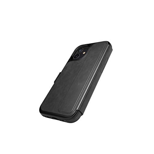 tech21 Evo Wallet Phone Case for Apple iPhone 12 Mini 5G with 12 ft. Drop Protection, Black
