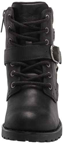 HARLEY-DAVIDSON FOOTWEAR Women's Howell 5' Lace Motorcycle Boot, Black, 7.5