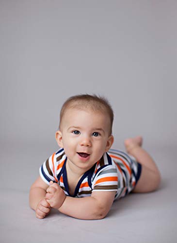 Luvable Friends Unisex Baby Cotton Bodysuits, Football, 0-3 Months