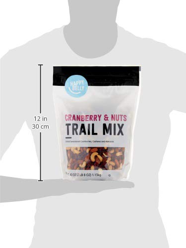Amazon Brand - Happy Belly Trail Mix, Cranberry and Nuts, 40 Oz