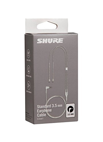 Shure EAC64CL 64 -Inch Detachable Earphone Cable for SE215, SE315, SE425 and SE535 Earphones (Clear)