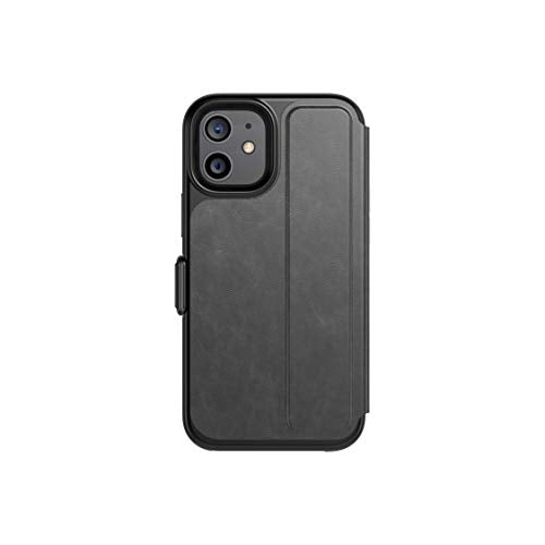 tech21 Evo Wallet Phone Case for Apple iPhone 12 Mini 5G with 12 ft. Drop Protection, Black