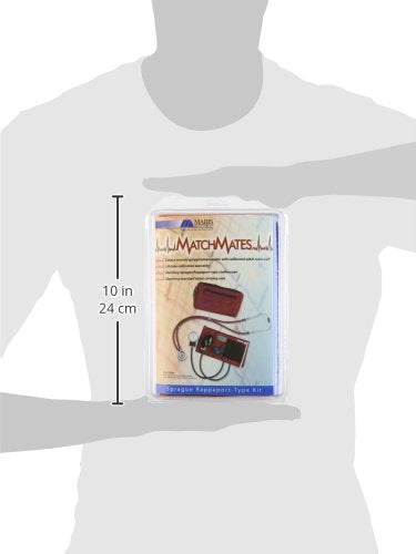 MABIS MatchMates Aneroid Sphygmomanometer and 31' Sprague Rappaport Stethoscope Combination Manual Blood Pressure Kit with Calibrated Nylon Cuff and Oversized Carrying Case, Adult Orange