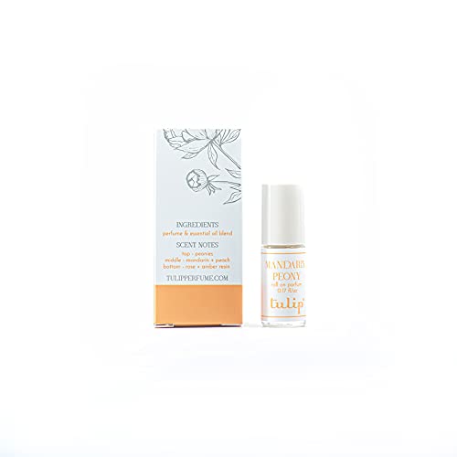 Tulip Perfume Classic Roll On Eau De Parfum, Mandarin Peony, 0.6 Ounce
