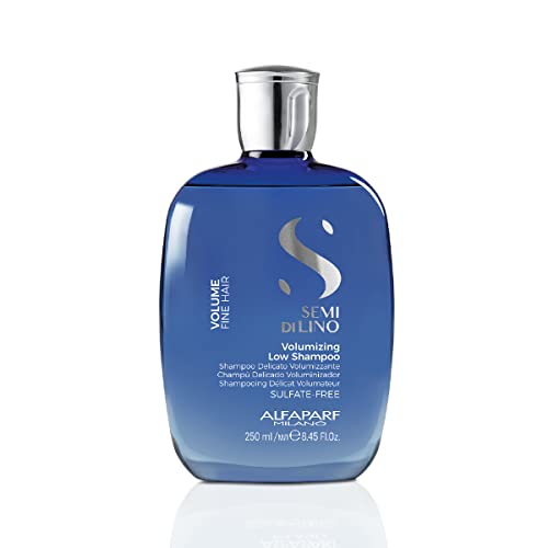 Alfaparf Milano Semi Di Lino Volume Shampoo For Fine Hair – Sulfate Free Volumizing Low Shampoo - Adds Intense Volume, Thickness and Body - Anti-Frizz - Professional Salon Quality - 8.45 fl. Oz.