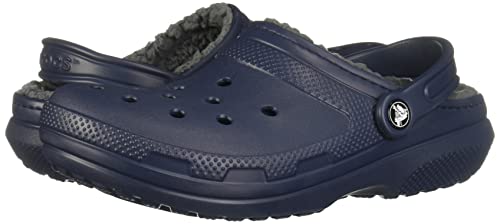 Crocs Classic Lined Clog Navy/Charcoal Men's 3, Women's 5 Medium