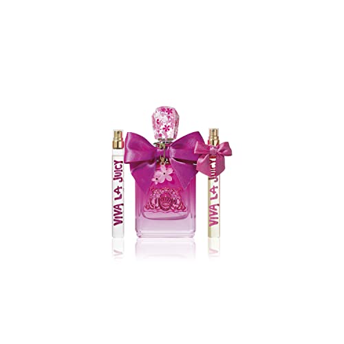 Juicy Couture Viva La Juicy Petals Please 3 Piece Fragrance Gift Set, Perfume for Women