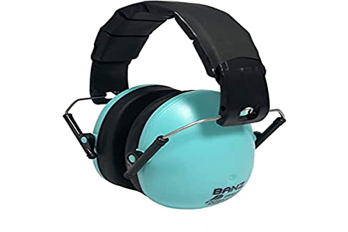 BANZ Kids Headphones – Hearing Protection Earmuffs For Children – ADJUSTABLE headband to fit all ages – Protect Kids Ears – Block Noise – Fireworks – Sporting Events – Concerts – Movies (Aqua)