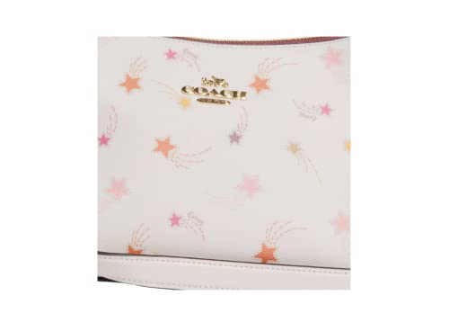 COACH Clara Shoulder Bag In Signature Canvas and Crossgrain Leather (IM/Chalk Multi)