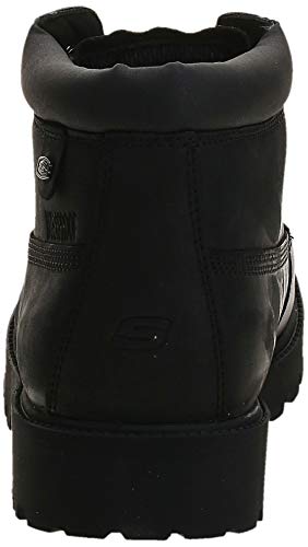 Skechers Men's Sergeants Verdict Chukka Boot,Black Waterproof Oiled Smooth Leather,10 M US