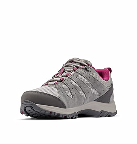 Columbia Women's Redmond III Waterproof Hiking Shoe, Titanium Titanium/Red Onion, 10.5
