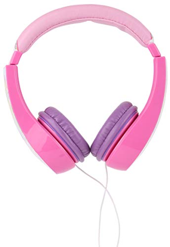Sakar Kids Safe Over The Ear Headphones, Volume Limiter for Developing Ears, 3.5MM Stereo Jack, Recommended for Ages 3-9