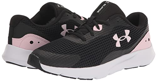 Under Armour Women's Surge 3 --Running Shoe, (007) Black/Prime Pink/Prime Pink, 6