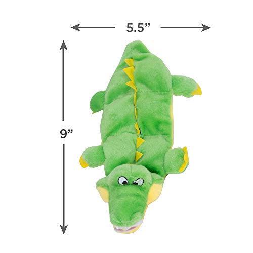 Outward Hound Squeaker Matz Plush Gator Dog Toy, Small