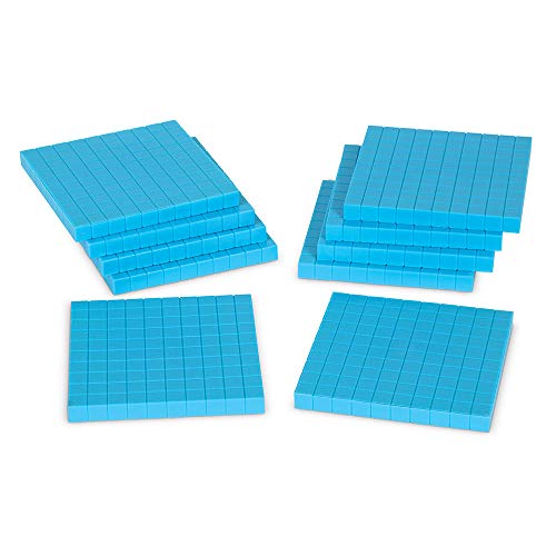 Learning Resources Plastic Base Ten Flats, 10 Piece