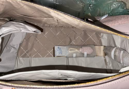 Michael Kors Travel Large Duffle Bag in PVC Signature (Dark Powder Blush)