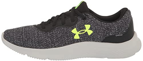 Under Armour Men's Mojo 2 Running Shoe, (007) Black/Black/Lime Surge, 12