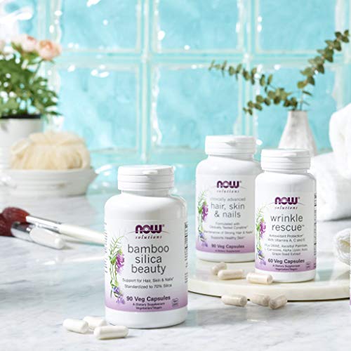 NOW Solutions, Wrinkle Rescue™ Capsules, Targeted Blend with Vitamins A, C and E, 60 Capsules