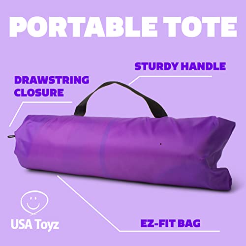 USA Toyz Happy Hut Teepee Tent for Kids - Indoor Pop Up Teepee Kids Playhouse Tent for Boys, Girls, Toddler Tent, Kids Tent Indoor Tepee with Portable Kids Play Tent Storage Bag, Kids Teepee (Pink)