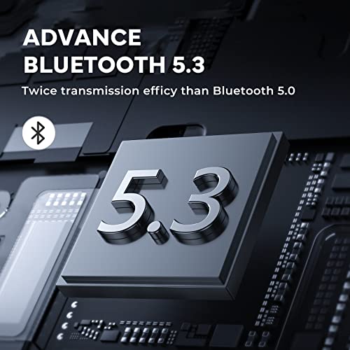 Wireless Earbuds,True Wireless Bluetooth 5.3 Earbuds,75H Playtime IPX7 Waterproof Headphones with LED Digital Display and CVC 8.0 Noise Cancelling Mic in-Ear Earphone for iPhone Android