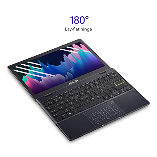 ASUS Vivobook Laptop L210 11.6' Ultra Thin Laptop, Intel Celeron N4020 Processor, 4GB RAM, 128GB eMMC Storage, Windows 11 Home in S Mode with One Year of Office 365 Personal, L210MA-DS04