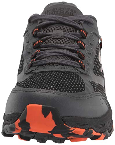 Skechers mens Go Run Trail Altitude - Marble Sneaker, Charcoal/Orange, 12.5 US