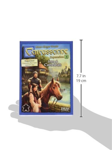 Carcassonne Inns and Cathedrals EXPANSION 1 | Board Game for Adults and Family | Strategy,Medieval Adventure Board Game | 2-6 Players | Made by Z-Man Games
