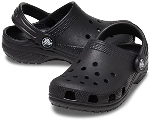 Crocs Kids' Classic Clog , Black/Black, 3 Little Kid